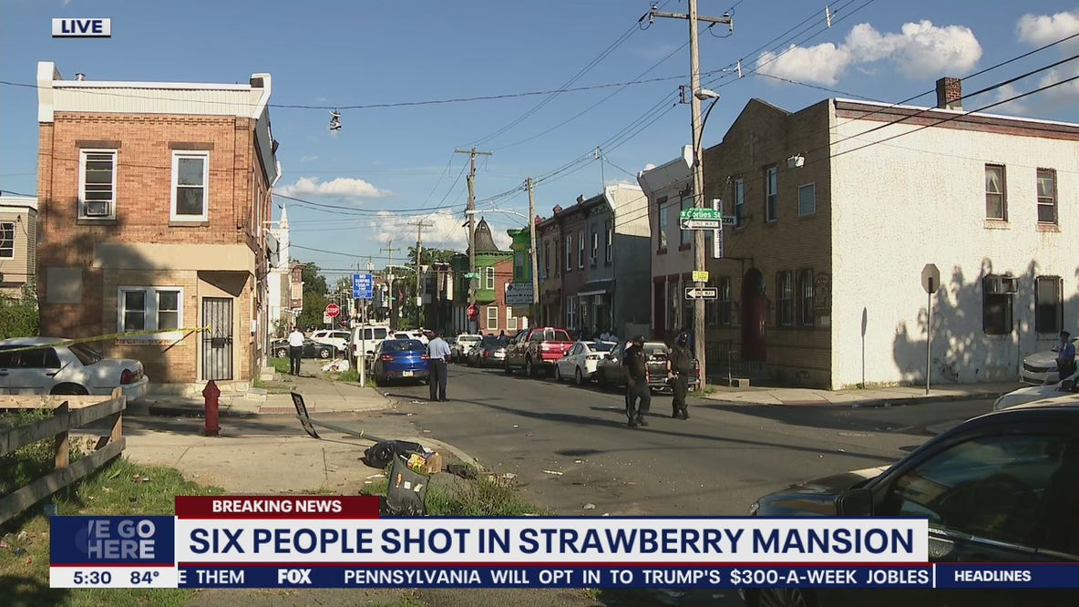 6 people shot in Strawberry Mansion, sources say